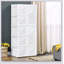 HOMCOM Portable Folding Wardrobe Closet With 8 Cube Compartments, Hanging Rod, And Magnetic Doors For Efficient Storage