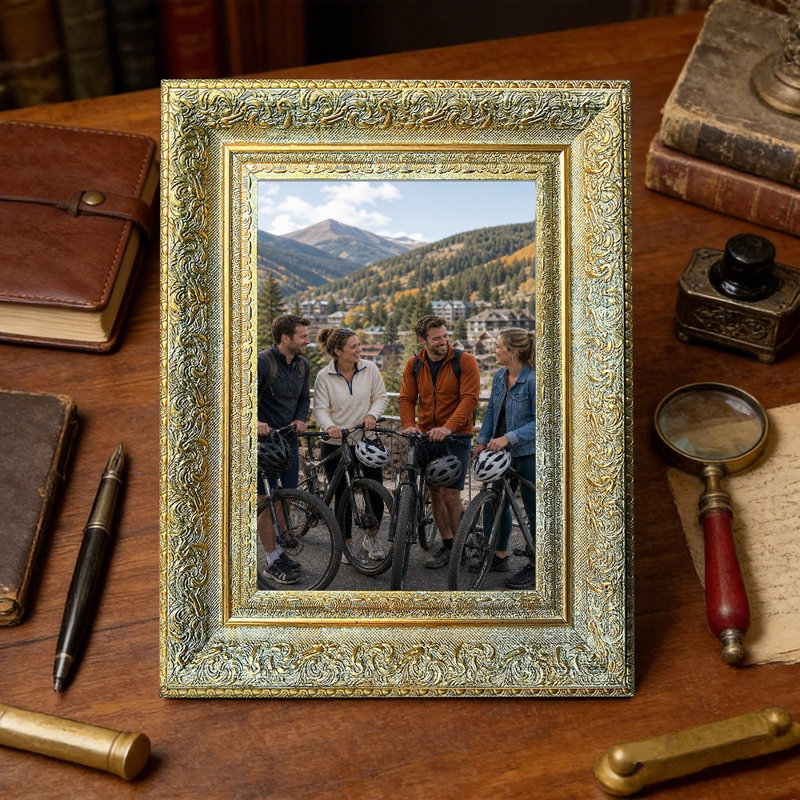 Cadre 3 photos doré antique pour photos et cadeaux d'anniversaire 8 "x 10", Antique Gold, 3, 8" W x 10" H