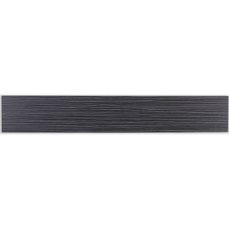 Carreau en porcelaine aspect bois 4 po x 24 po Fabrique, Lin noir