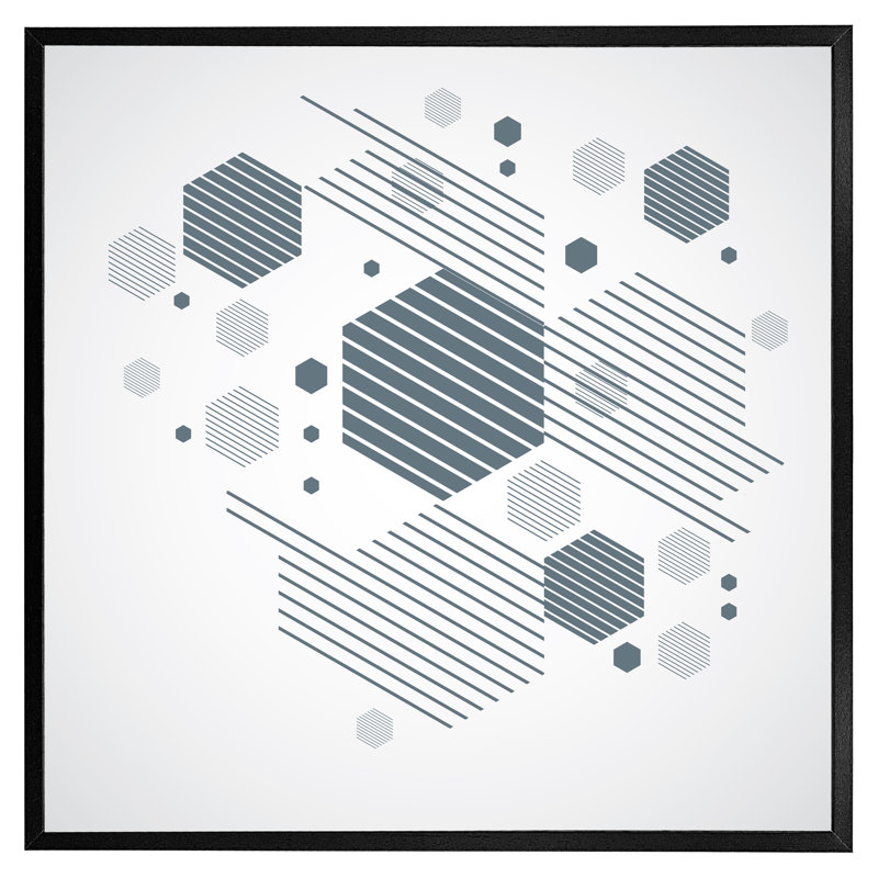 Single Picture Frame Print, Black, 76cm H x 76cm W