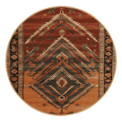 Machine Washable Persian Brown Area Rug