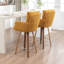 Tabourets de bar à double couche rembourrés de velours 27,95 po Zareon-1244625750