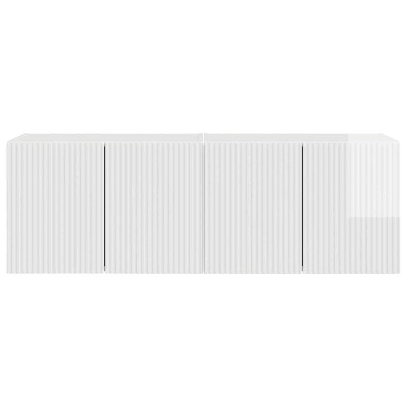 Unfinished TV Stand for TVs up to 28", High Gloss White