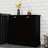 Black Laundry Sorter Cabinet, E1 Construction, Painting, Removable Bags, 100-Pound Load, Assembly Kit Sorter, Two Compartments, Coated, 100 Lbs Load-Bearing, Required With Screw Bag And Electric Drill-1226467600