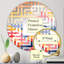 Montagnes Sunrise Realms I - Miroir décoratif Maze-MIR116441-Rond-95182940