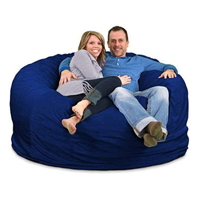 Bean Bag Chair, Oversized Indoor Comfy Lounger, Suede