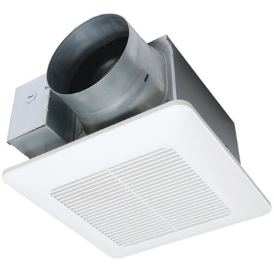 WhisperCeiling DC Fan with Pick-A-Flow Speed Selector 110/130 or 150 CFM and Flex-Z-Fast Installation Bracket