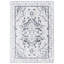 Tapis oriental en jute / polypropylène tissé à la machine en bleu / gris Lowrey-500035675