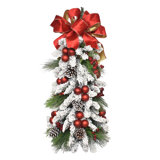 December Delights 28' H Artificial Pine Christmas Tree