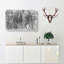 Montana Forest in Abstract - Wrapped Canvas Drawing - Wrapped Canvas-55311538