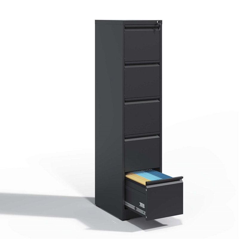 Office Storage Cabinet, Metal File Cabinet With Lock, Vertical File Cabinet With Anti-Tipping Design, Vertical Filing Cabinet For Storage