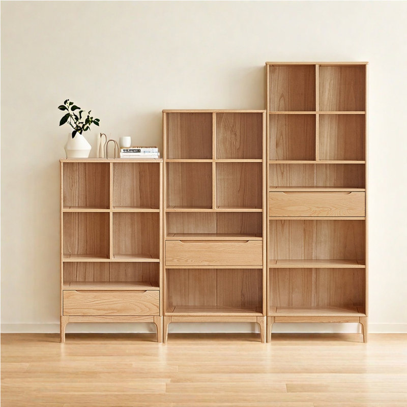 Bibliothèque en bois massif de style italien