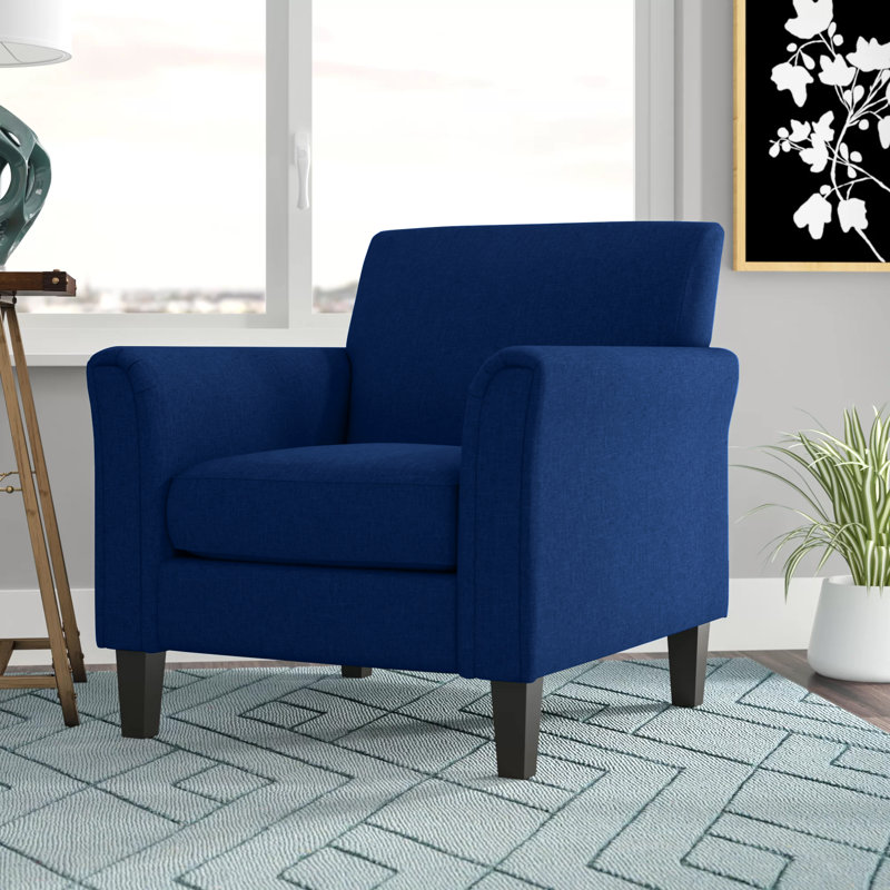 Achilles Upholstered Club Chair, Blue