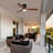 52 Inch Wooden Ceiling Fan, With 18W Led Light 3 Solid Wood Blades, Remote Control Reversible DC Motor With ETL Ceiling Fan For Home-318634640-318634634