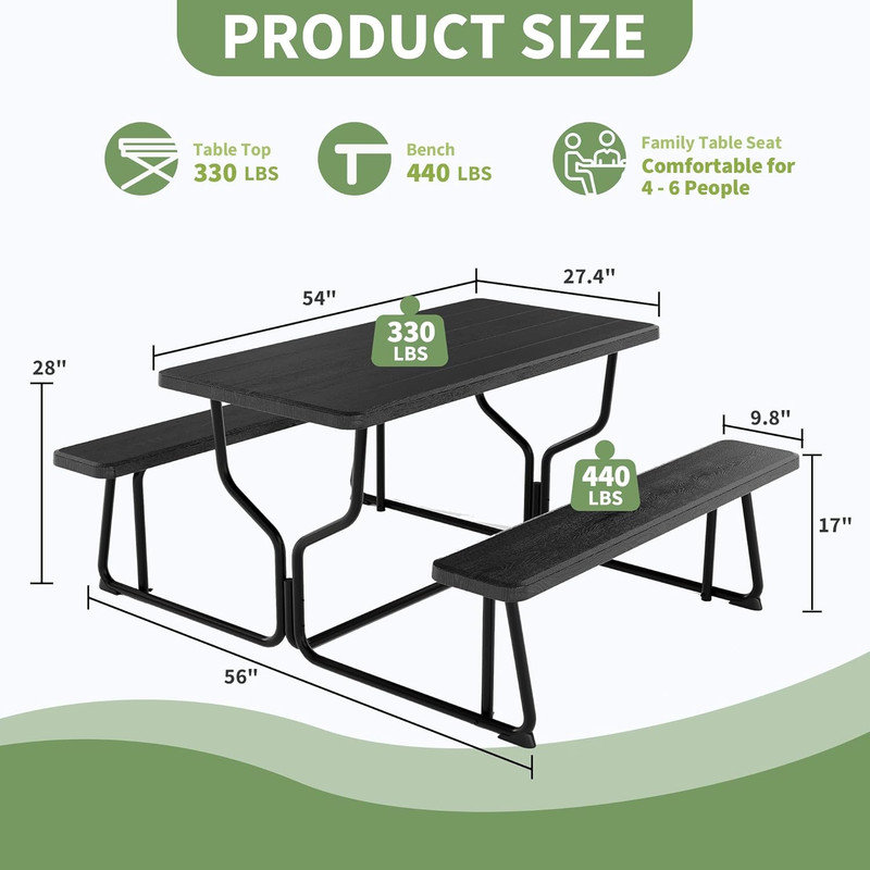 4 - Person Patio Dining Set with Rectangular Table
