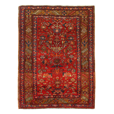 One-of-a-Kind Rectangle 4'8" x 6'4" Hand Knotted Area Rug