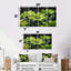 Monochromes vert noir, marguerites, ensemble de reproductions d'art mural-1606471803