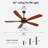 60-Inch wood Ceiling Fan Without light