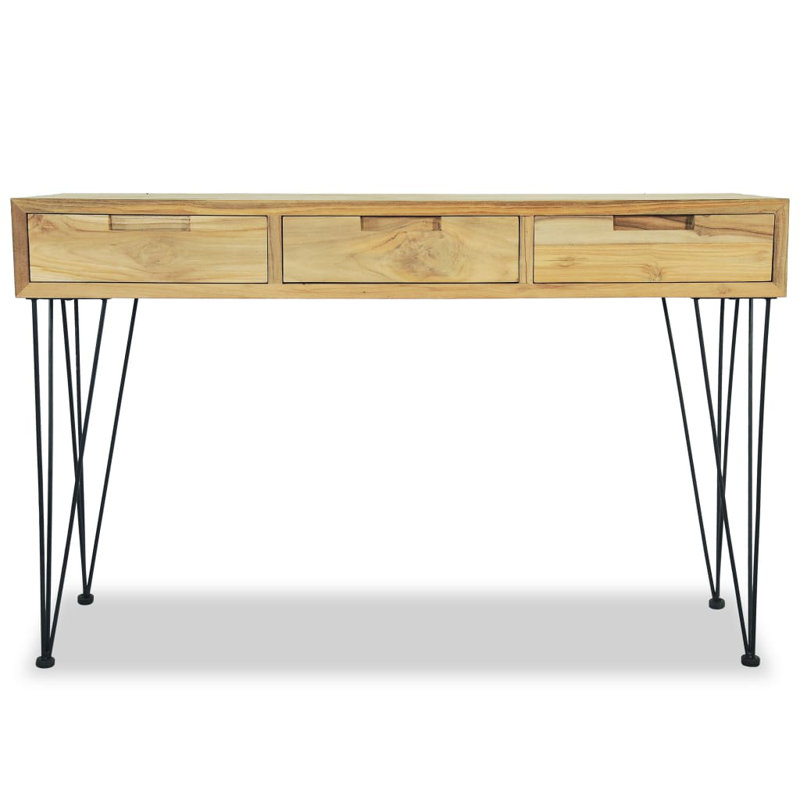 Console en teck massif 47,2 po x 13,8 po x 29,9 po