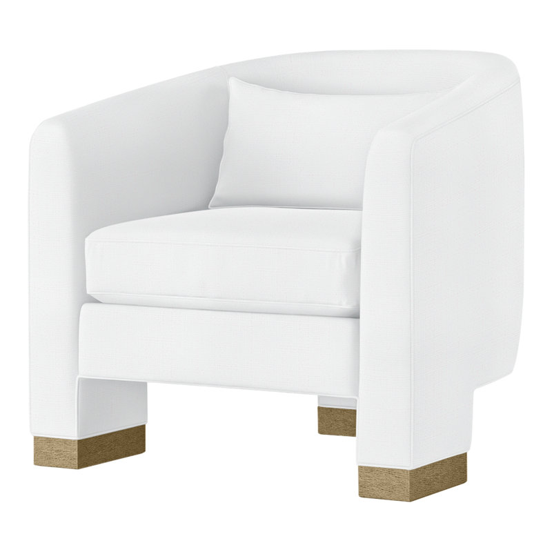 Fauteuil demi-tonneau Admiral, Perigold Willa Snow, Dune