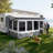 RV Awning Sun Shade Room - Compatible with 16 -17 ft Awnings, RV Awning Sun Shading Room with Door & Ventilated Mesh Windows, Sunproof & Windproof Three-Sided Enclosure Tent for RV Camping-123754560