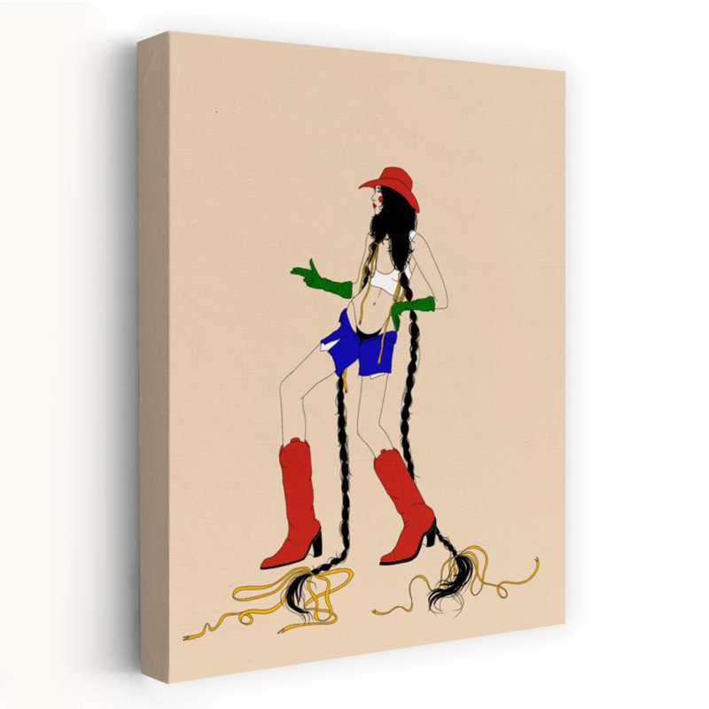 Art contemporain Art contemporain abstrait ludique, H 48 po x l 32 po