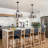 4-Light Dimmable Drum Chandelier