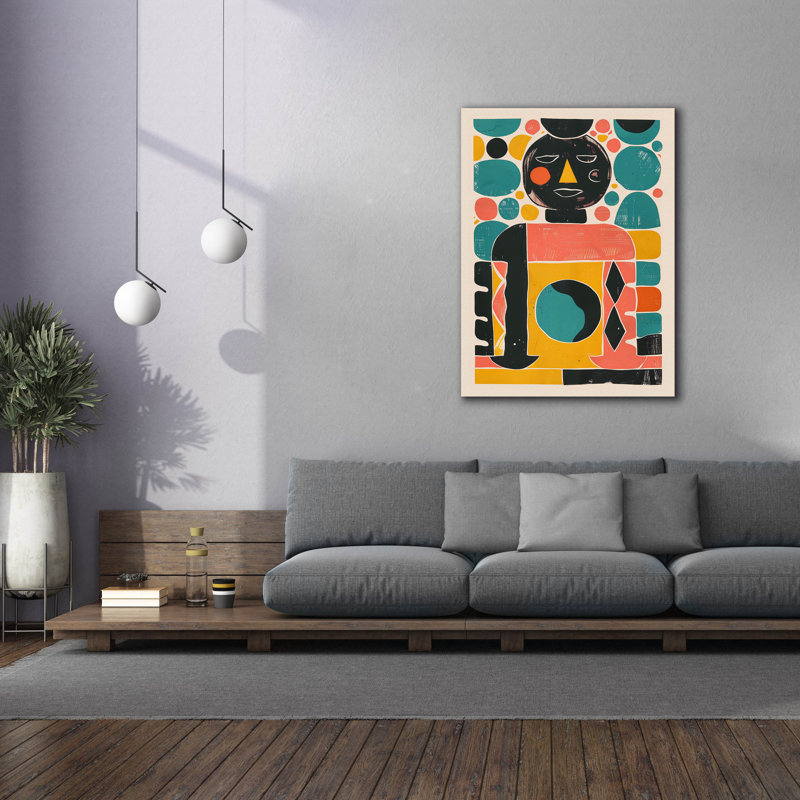 «George Geometric Harmony» par Georgeeas Magnusson, art mural George George, 18 po x 26 po, H 54 po x l 40 po x P 1,5 po