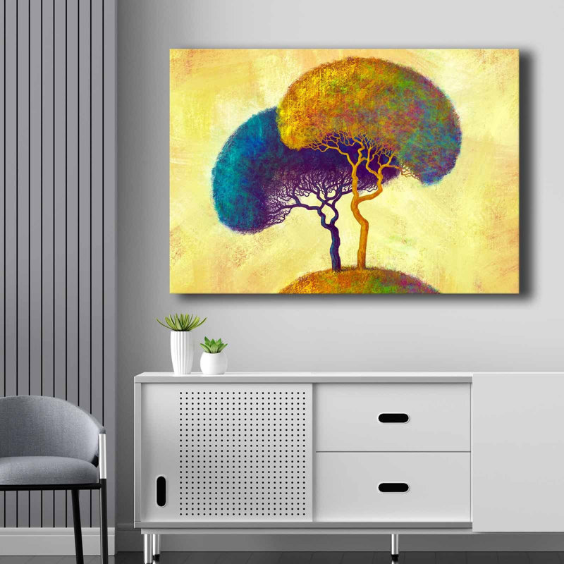 Stunning Decorative Canvas Painting, 27.6 x 39.4 inches | 100% Canvas (Thickness: 0.1 inches) on Durable 100% Pine Wood Frame (Thickness: 0.9 inches) | Perfect for Home Decor, Living Room, and Office Spaces
