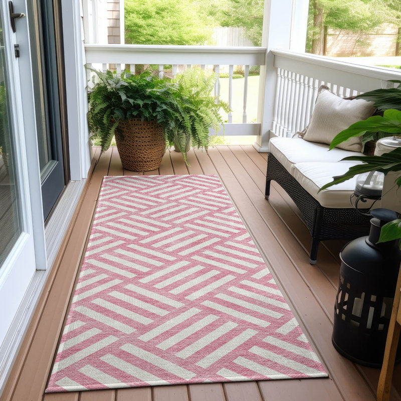 Tapis d'entrée / extérieur antidérapant Kinslee, Tapis de couloir 2 pi 3 po x 7 pi 6 po