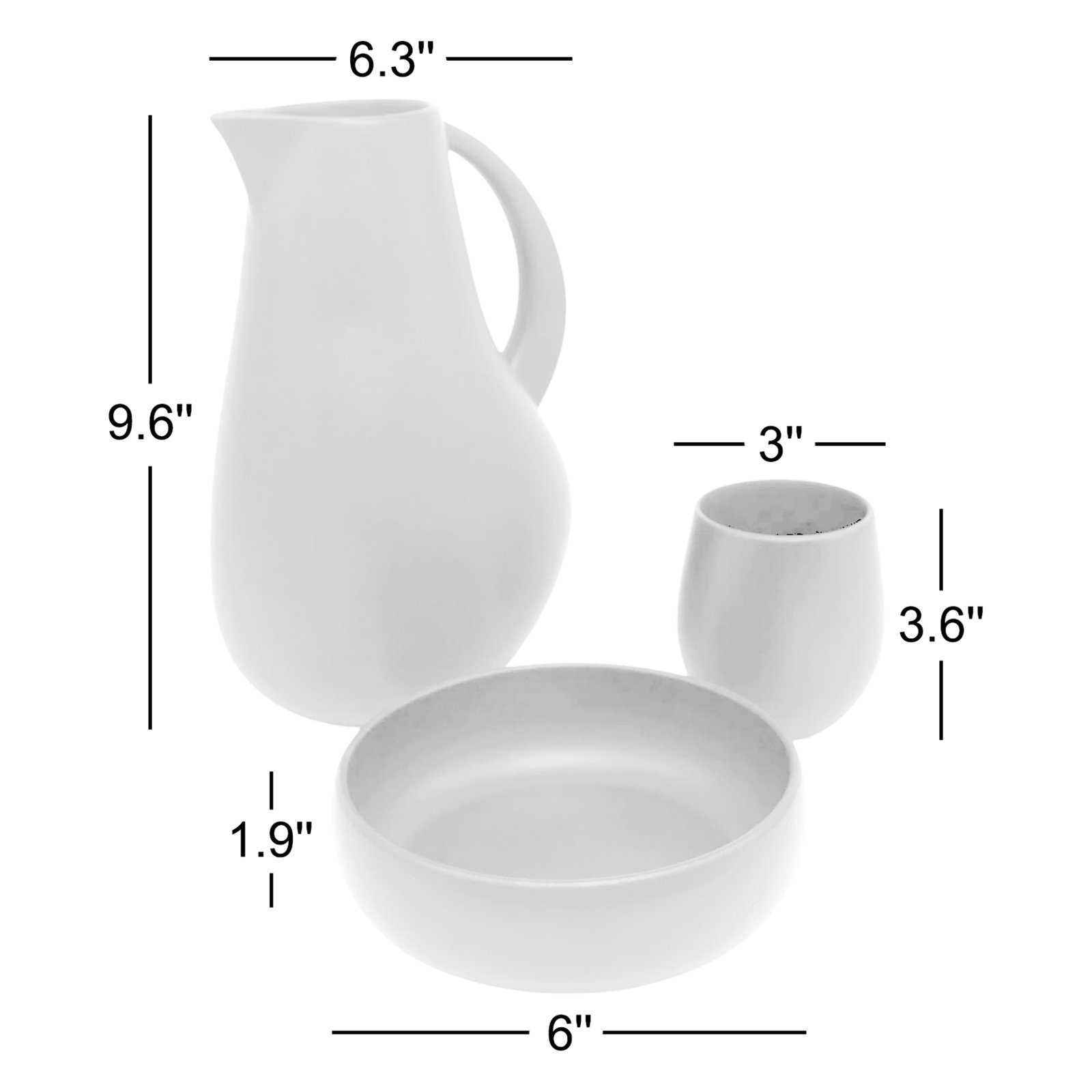 Borgen 5-Piece Stoneware Serving Set, Desert