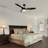 52'' Smart DC Motor Ceiling Fan with Remote Control, Integrated LED light.