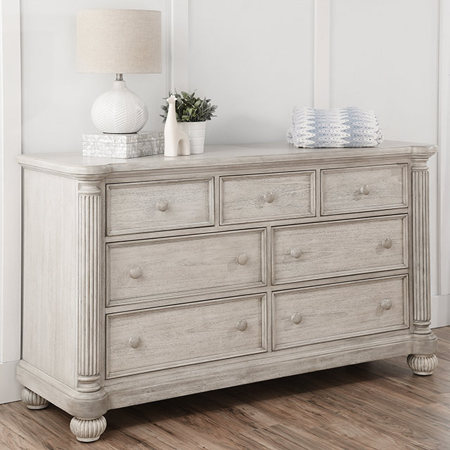 Brister 7 Drawer Dresser, White