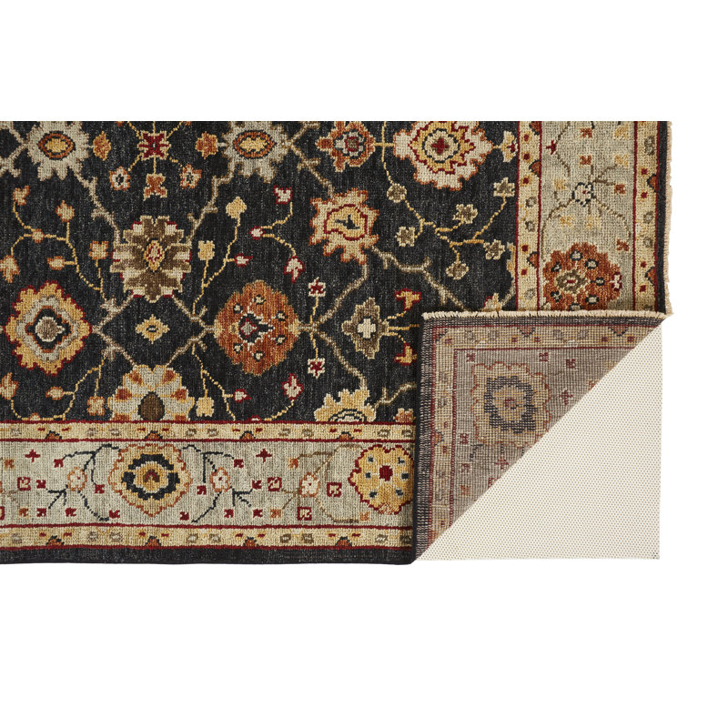 Carrington Wool Floral Area Rug, Rectangle 3'6" x 5'6"