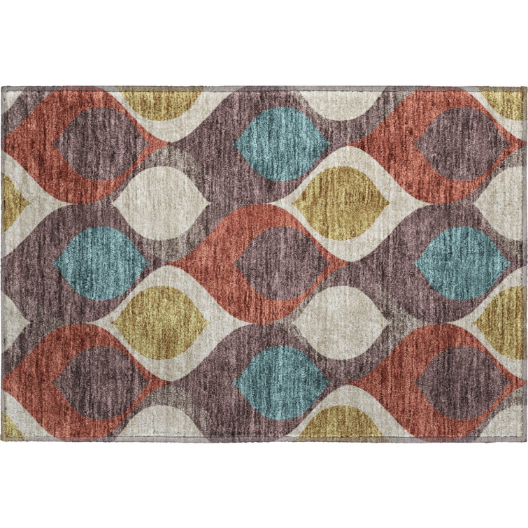 Premium Machine Washable Lisse Brown Rug