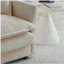 Canapé pour causeuse moderne en tissu pour salon, canapé rembourré à 2 places de grande taille avec 4 coussins, chenille café clair-298016663