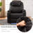 Power Recliner Chair with Heat and Massage for Adults - Home Theater Seating with LED Lights,Cup Holders,Side Pocket,USB Port - Recliner Sofa for Living Room-789174800