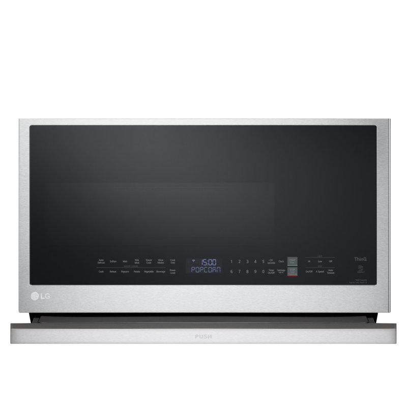 LG 2.1 cu. ft. Smart Over-the-Range Microwave with ExtendaVent 2.0 & EasyClean, Stainless Steel