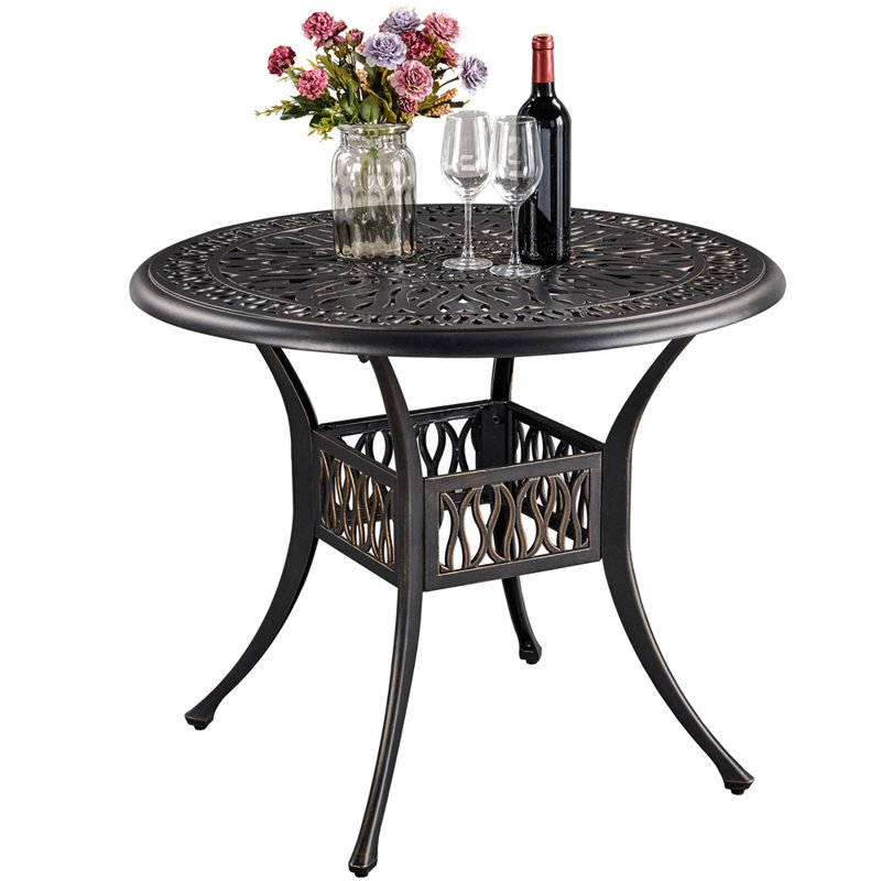 2 - Person Outdoor Bistro Table, 75cm H x 90cm W x 90cm D
