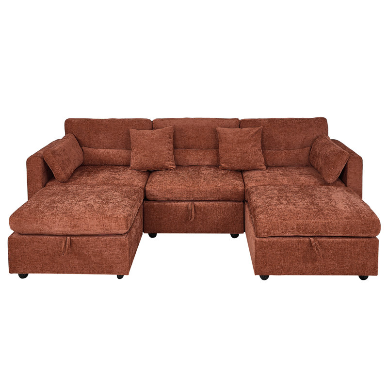 Sofa, Brown Chenille