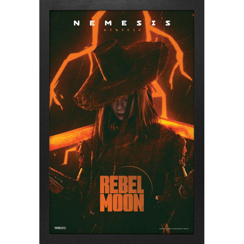Rebel Moon - Insigne lumineux - Nemesis 11 x 17, reproduction encadrée