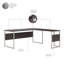 Ensemble de bureau d'ordinateur en forme de L Gaythorne en gris orage - réversible-1207388521