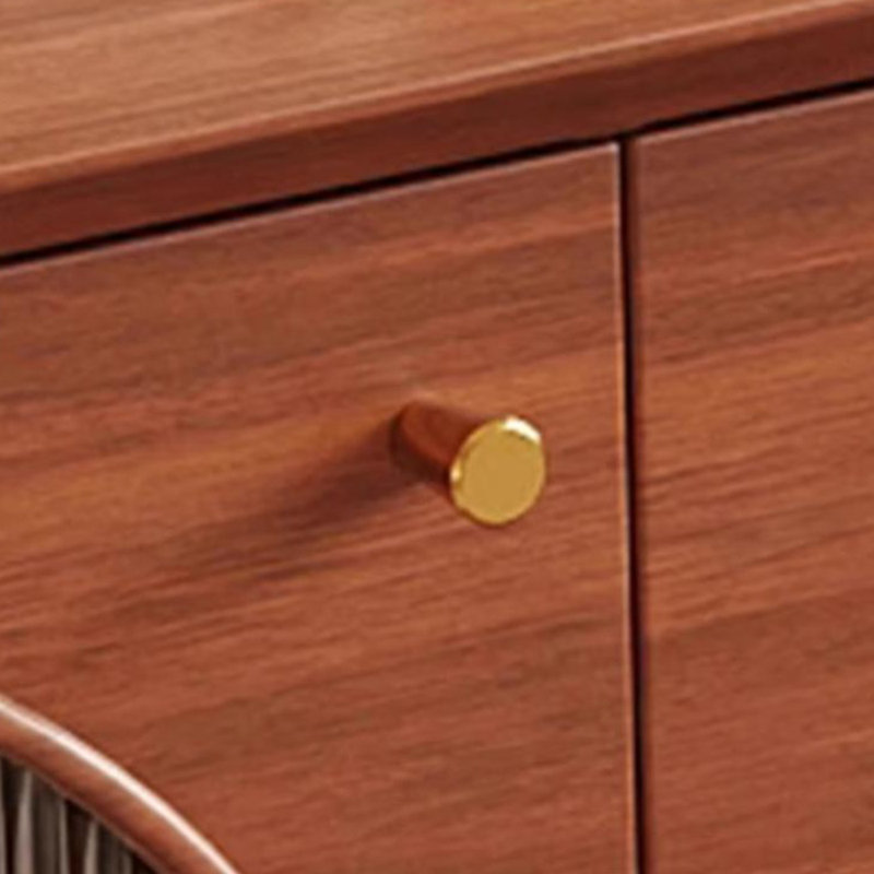 Retro design solid wood TV cabinet