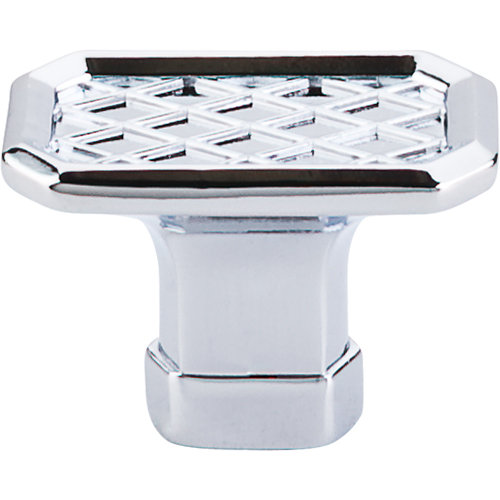 Tower Bridge 1 1/2" Length Geometric Knob, Polished Chrome