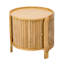 Table de bout en rotin et armoire