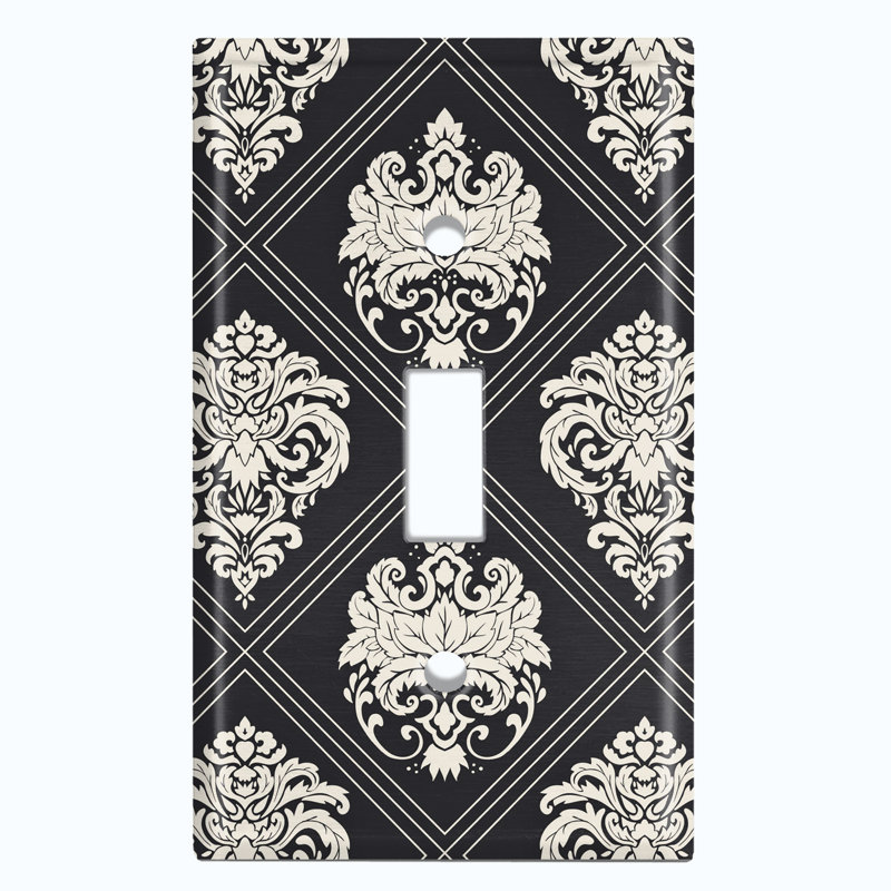 Patterned 1 - Gang Toggle Light Switch Standard Wall Plate
