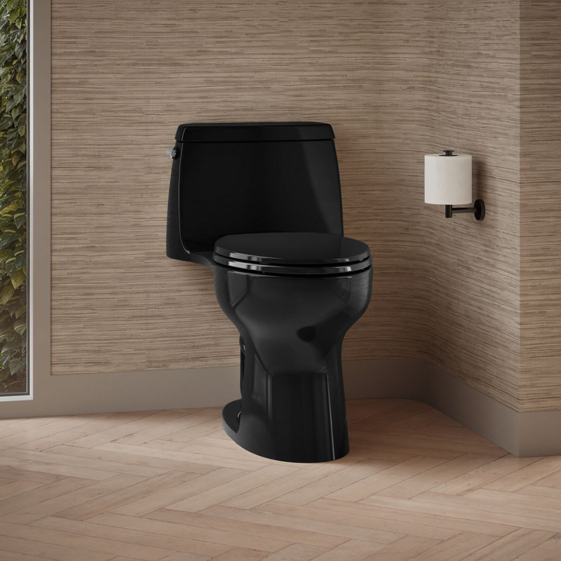 Santa Rosa Comfort Height One-Piece Compact Elongated 1.28 Gpf Toilet With Revolution 360 Swirl Flushing Technology And Continuousclean St