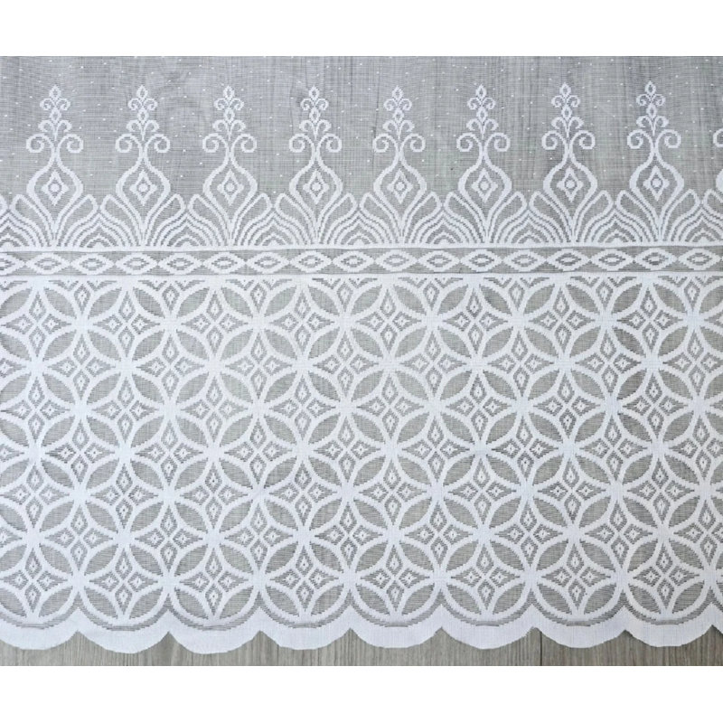 Floral Ruffled Cafe Curtain, 152cm W x 152cm L