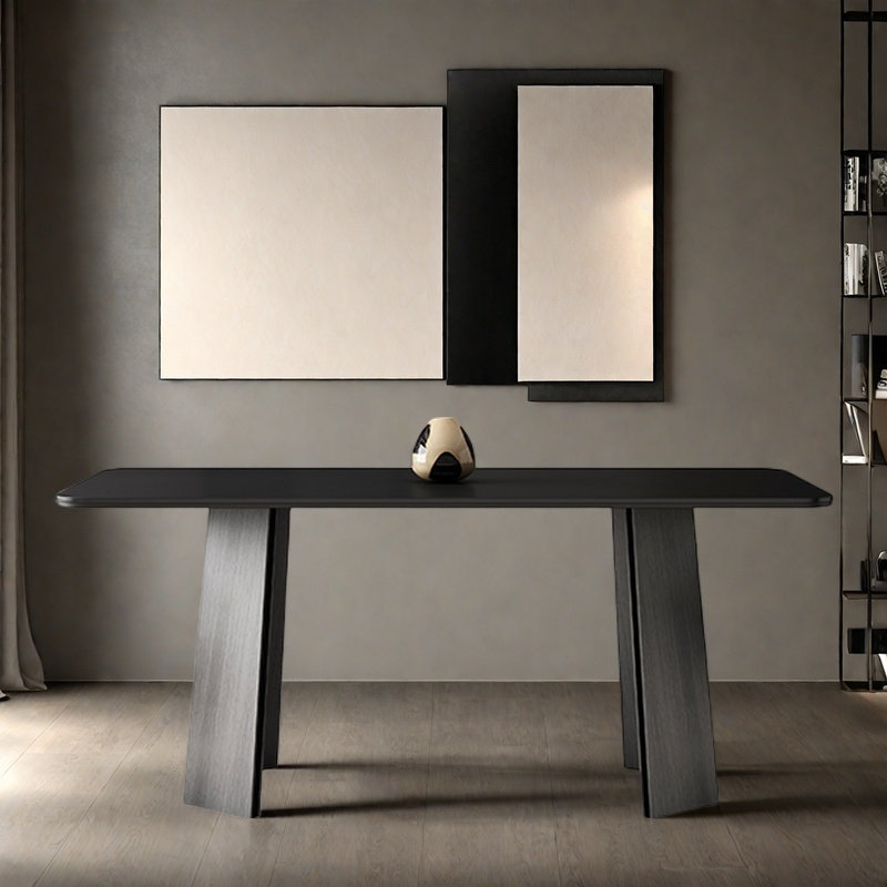 Trend-setting dining table, 29.5"H x 78.7"L x 35.4'W