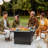 Outdoor Fire Table with Powerful Heating and Stylish Wicker Base for Various Occasions